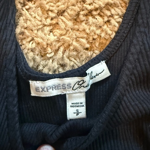 Express Black Lace-Up Bodysuit - Picture 3 of 5